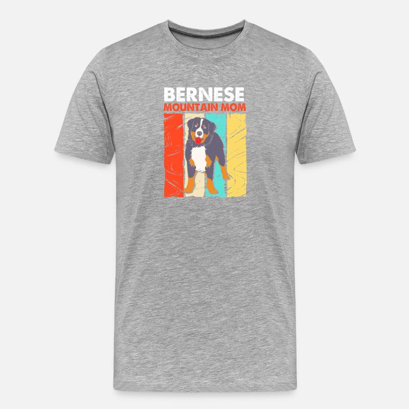 Berner Sennenhund - Männer Premium Bio T-Shirt - Grau meliert