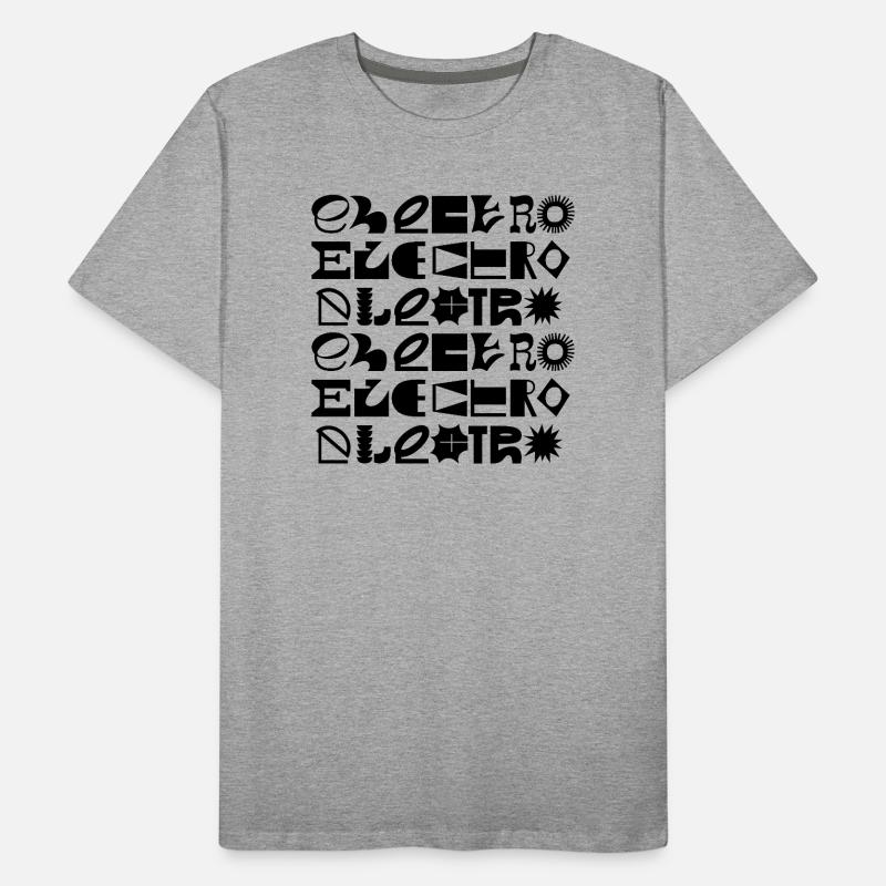Conception de logo typographique de musique électro T-shirt bio Premium Homme