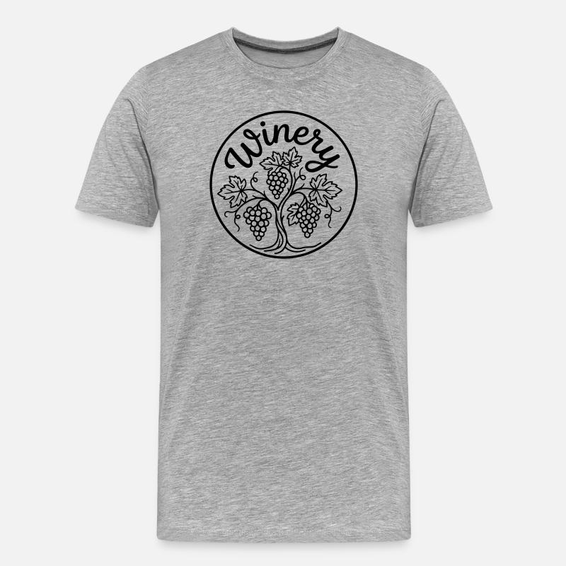 Vignoble - T-shirt bio Premium Homme - gris chiné