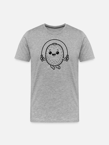 Kiwi mignon - T-shirt bio Premium Homme - gris chiné