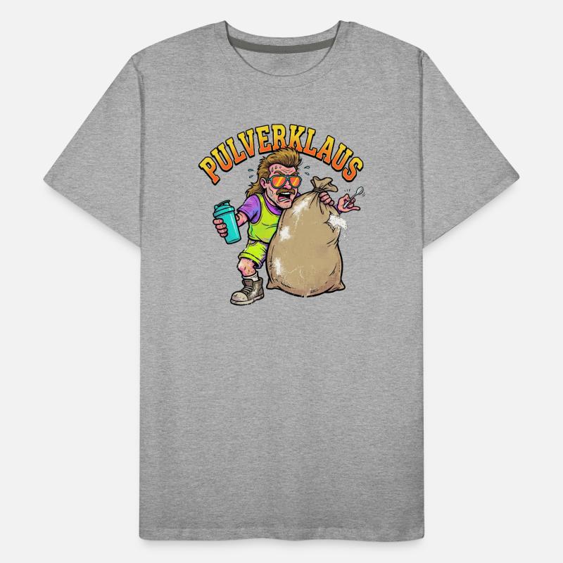 Pulverklaus: Protein oder Zauberpulver Gym Männer Premium Bio T-Shirt