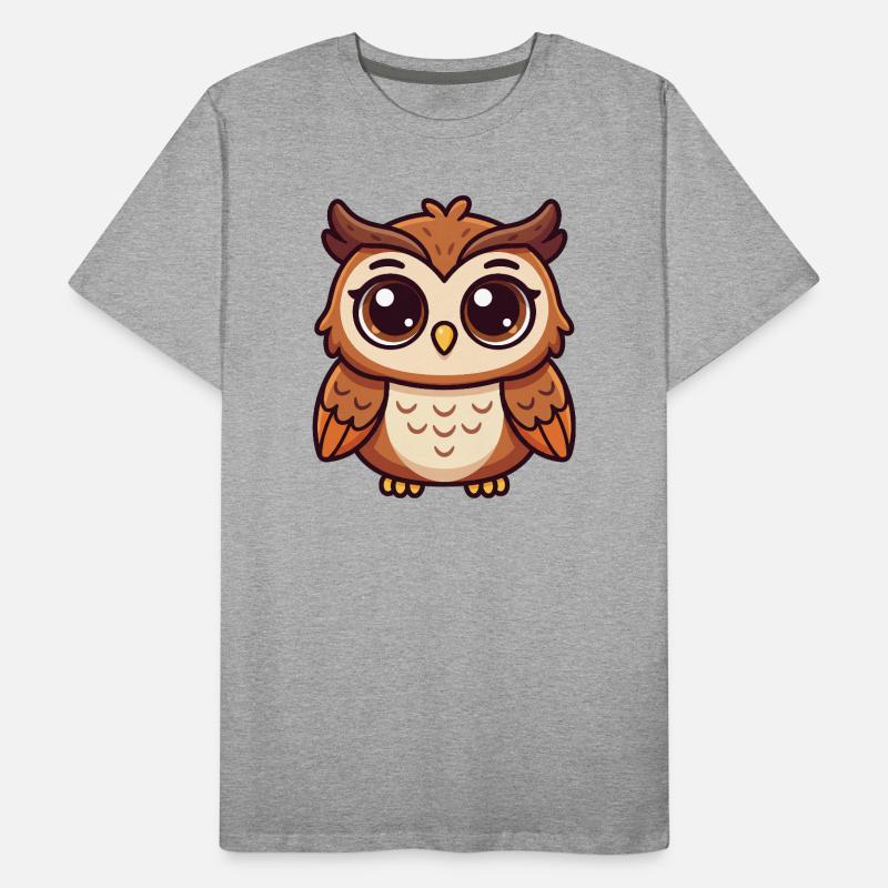 Verspielte Eule Männer Premium Bio T-Shirt