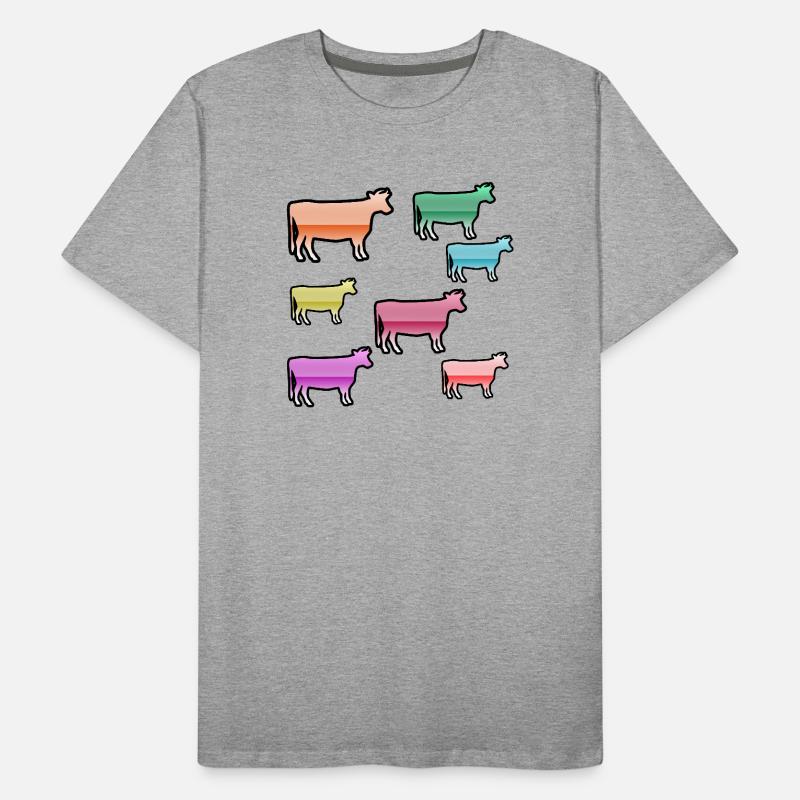 Kühe Männer Premium Bio T-Shirt