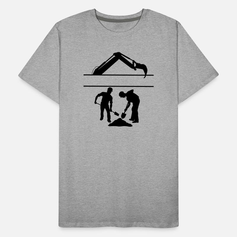Groundworkers Custom – Digging Team Men's Premium Organic T-Shirt