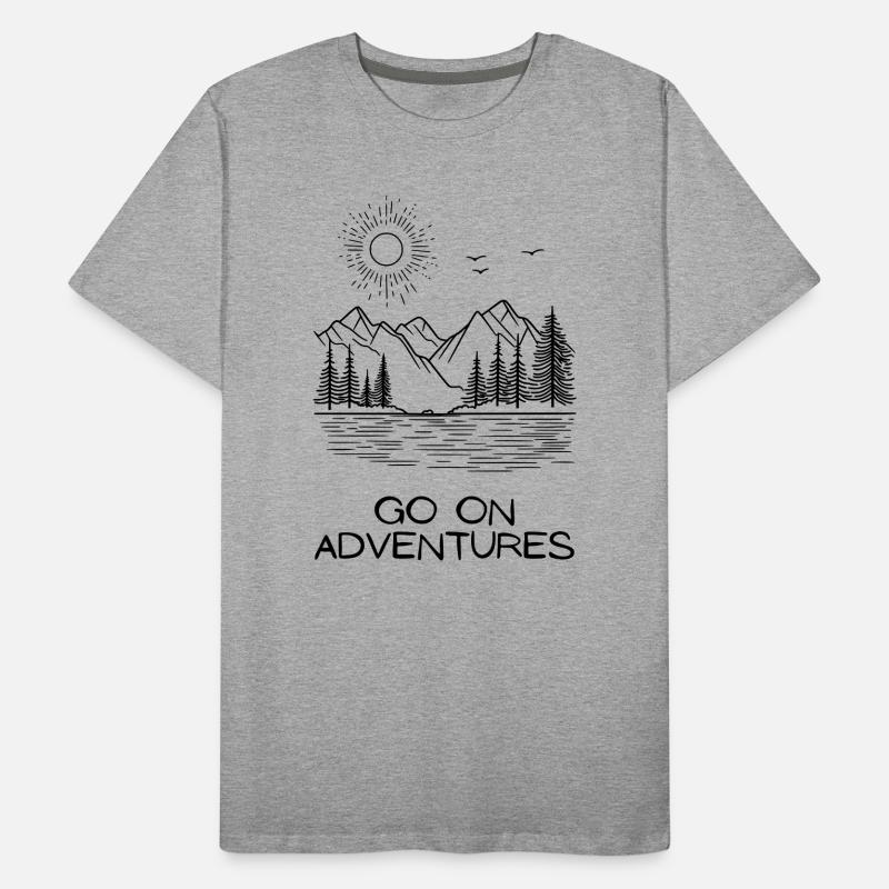 Surface noire unique T-shirt bio Premium Homme