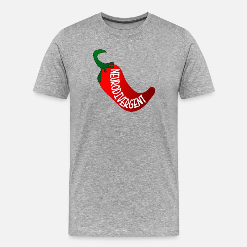 NEURODIVERGENT ADHD - Men's Premium Organic T-Shirt - heather grey