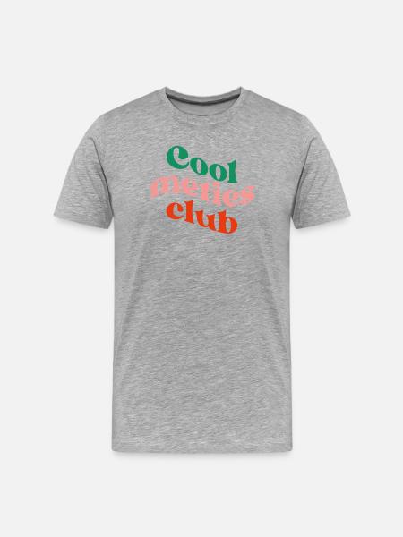 Cool Meties Club - Men's Premium Organic T-Shirt - heather grey