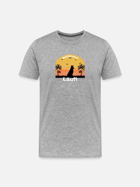 Exécution de mots de repère - T-shirt bio Premium Homme - gris chiné