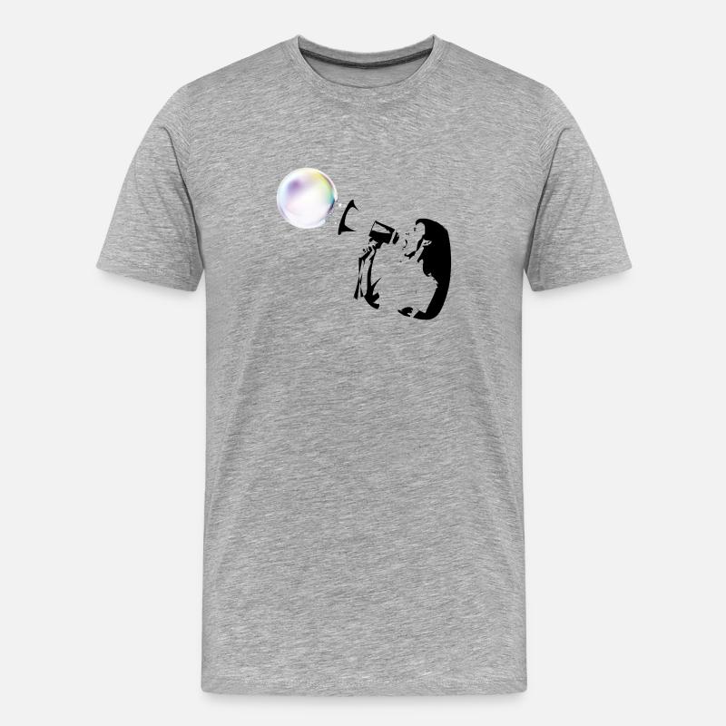 Bubble shot - T-shirt bio Premium Homme - gris chiné