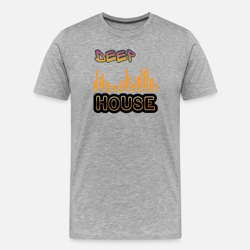 Maison profonde. - T-shirt bio Premium Homme - gris chiné