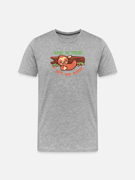 Tiens bon, ça empire bien - T-shirt bio Premium Homme - gris chiné