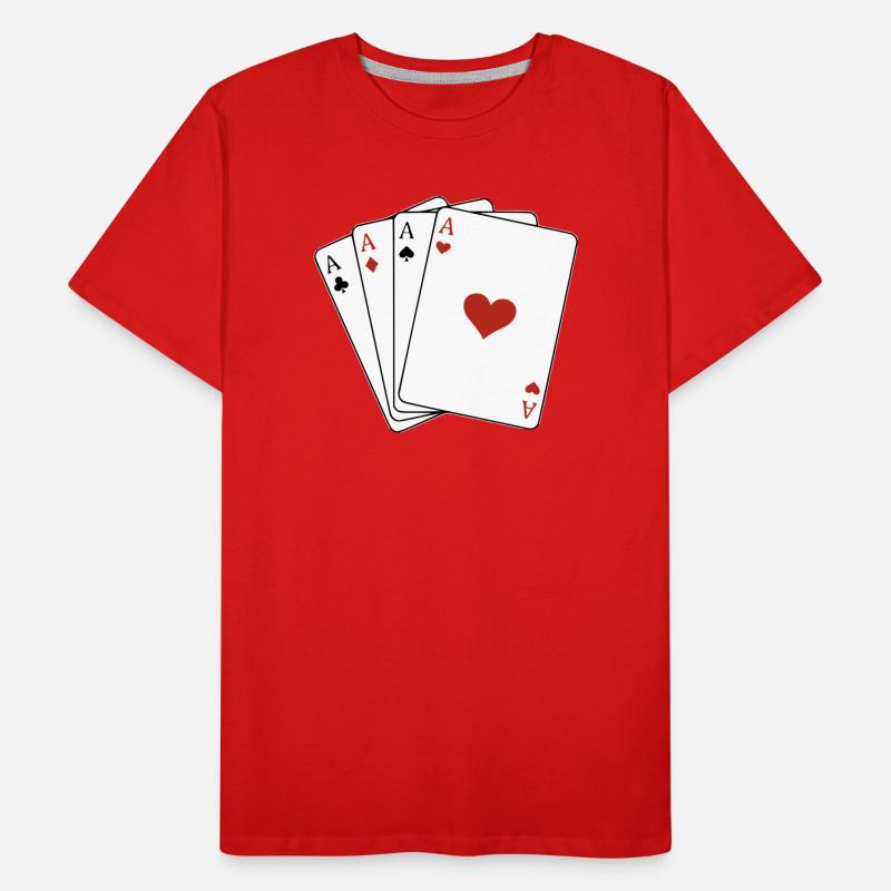 Four Aces Men's Premium Organic T-Shirt