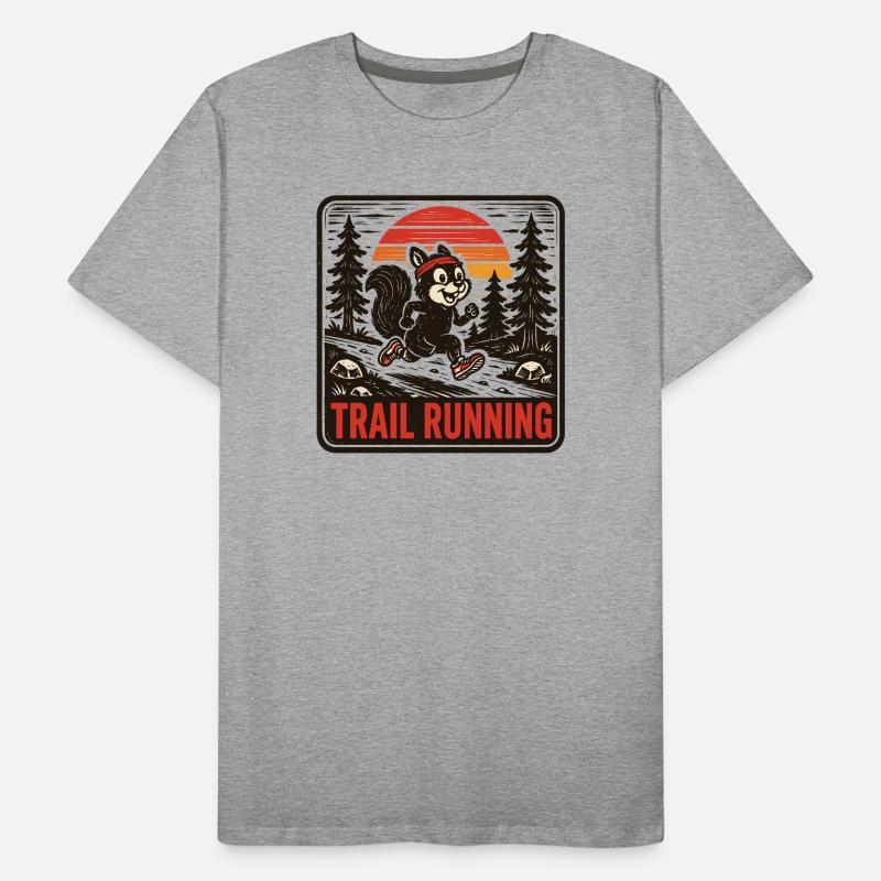 Course sur sentier T-shirt bio Premium Homme