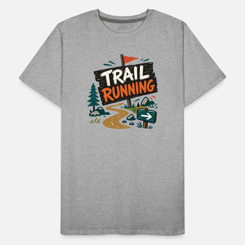 Course sur sentier T-shirt bio Premium Homme