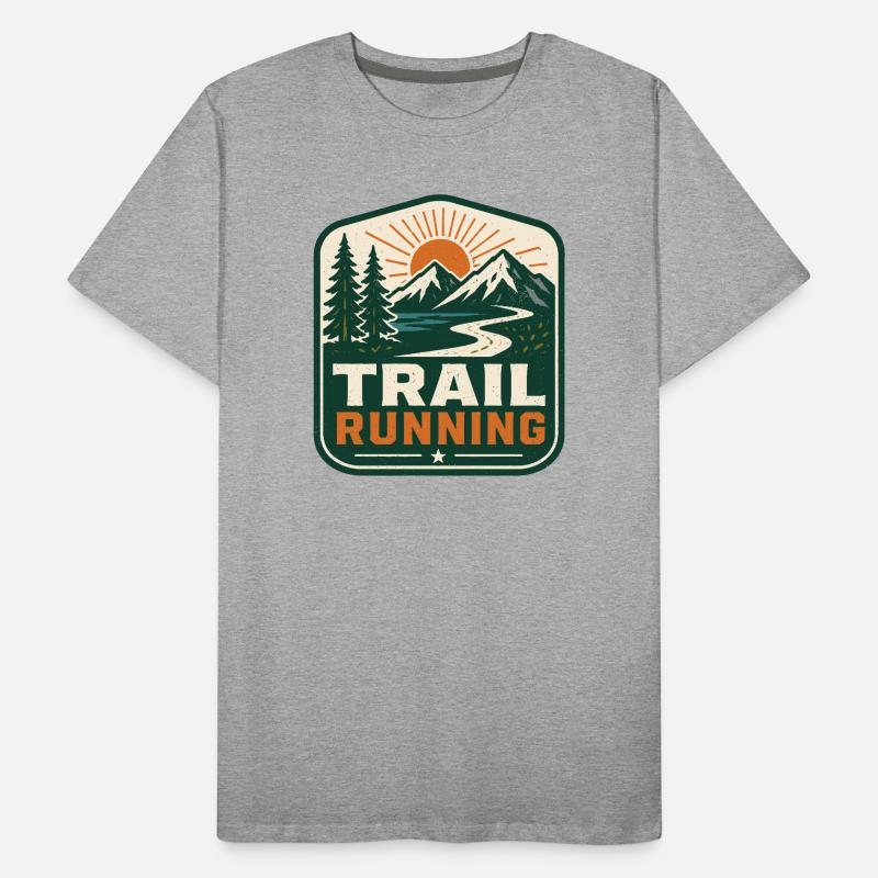 Course sur sentier T-shirt bio Premium Homme