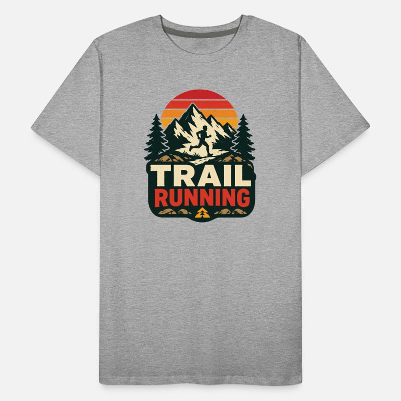 Course sur sentier T-shirt bio Premium Homme