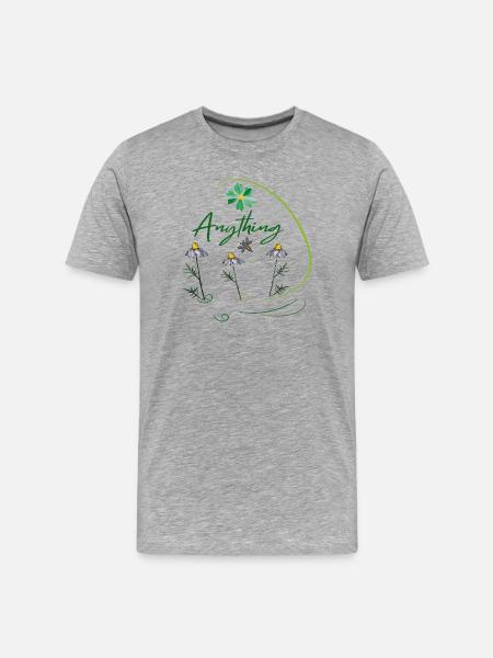 Anything - Men's Premium Organic T-Shirt - heather grey