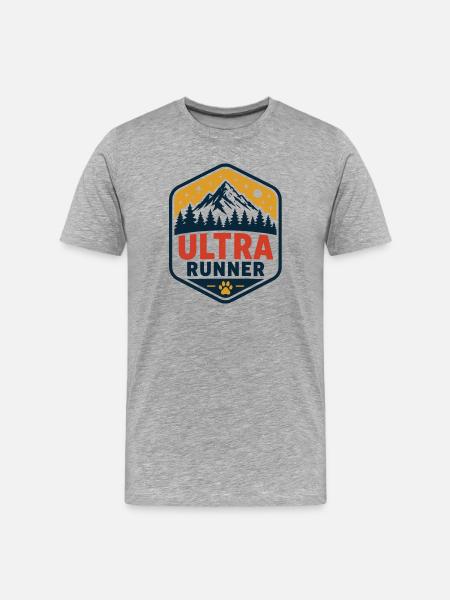 Ultra Runner - Men's Premium Organic T-Shirt - heather grey