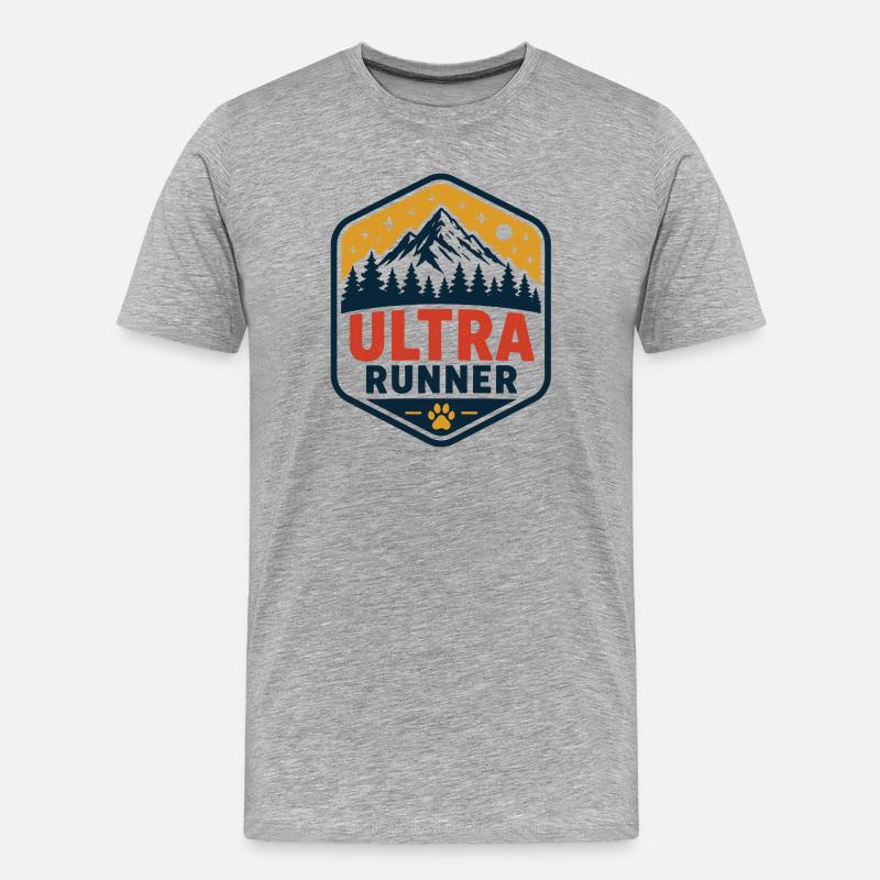 Ultra coureur - T-shirt bio Premium Homme - gris chiné