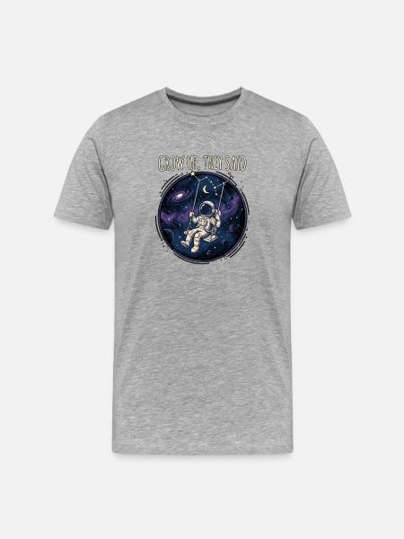 Grow Up They said - Men's Premium Organic T-Shirt - heather grey