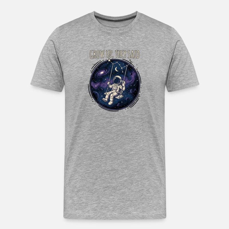 Grandis un peu, disaient - T-shirt bio Premium Homme - gris chiné