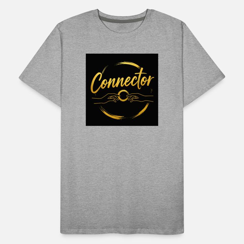 Mains de connexion dorées T-shirt bio Premium Homme