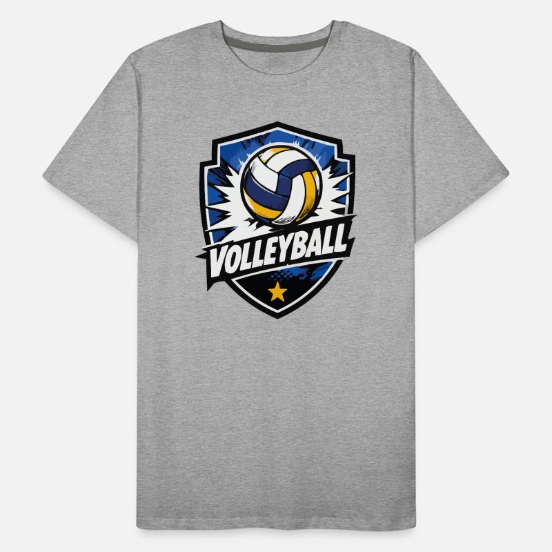 Volleyball Shield Dynamik Männer Premium Bio T-Shirt
