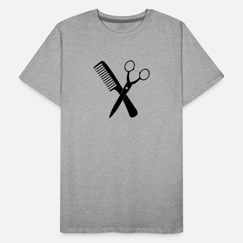 Crossed Scissors Men's Premium Organic T-Shirt