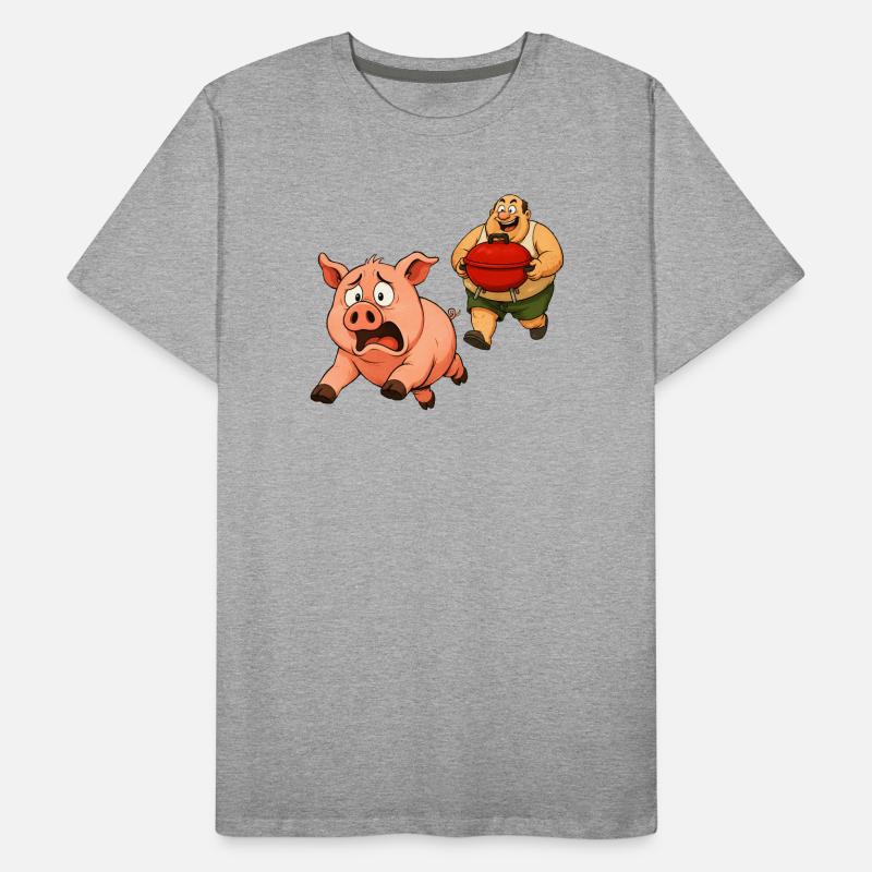 Conception de gril amusante T-shirt bio Premium Homme