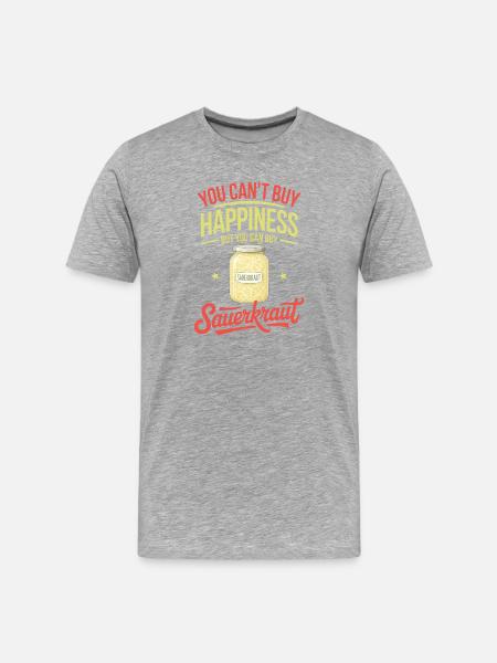 Sauerkraut German Dishes Sauerkraut Gift - Men's Premium Organic T-Shirt - heather grey