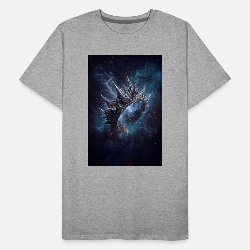 Spiked Nebula Crown Men's Premium Organic T-Shirt