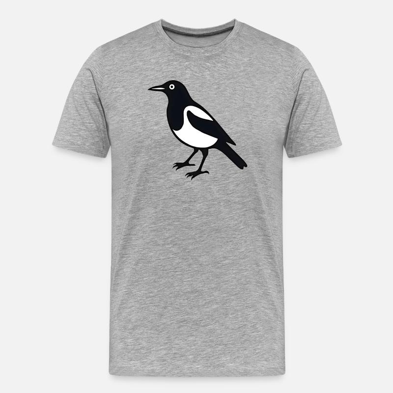 Pie Bird - T-shirt bio Premium Homme - gris chiné