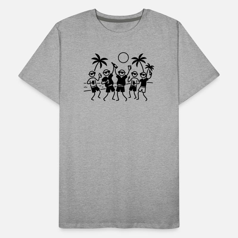 Party Group Beach T-shirt bio Premium Homme