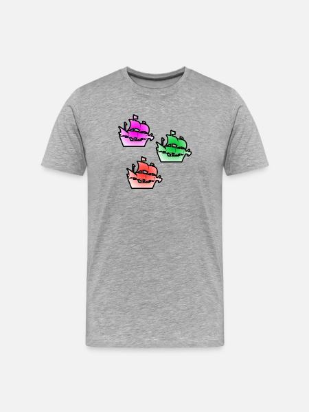 Sail - Men's Premium Organic T-Shirt - heather grey