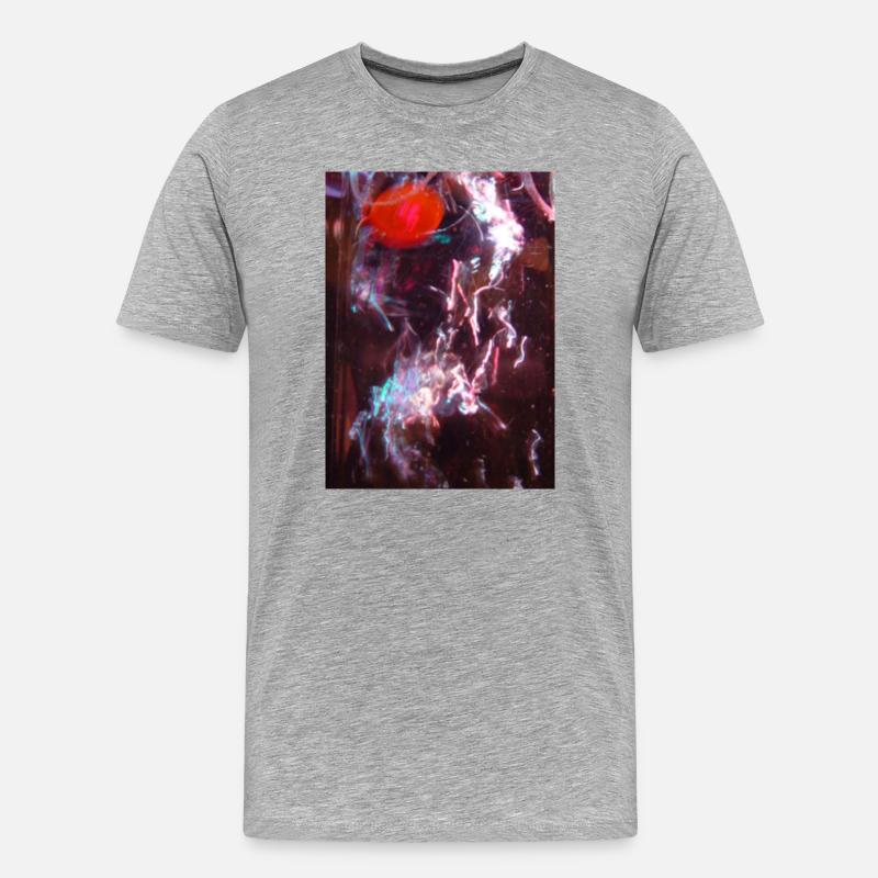 Reflet du fluide néon - T-shirt bio Premium Homme - gris chiné