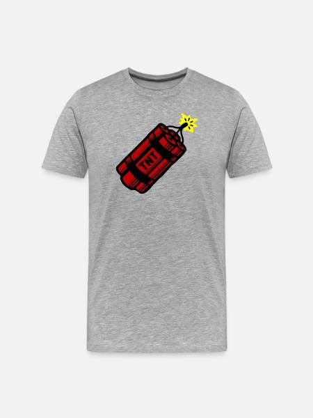 Dynamite Tnt - Men's Premium Organic T-Shirt - heather grey