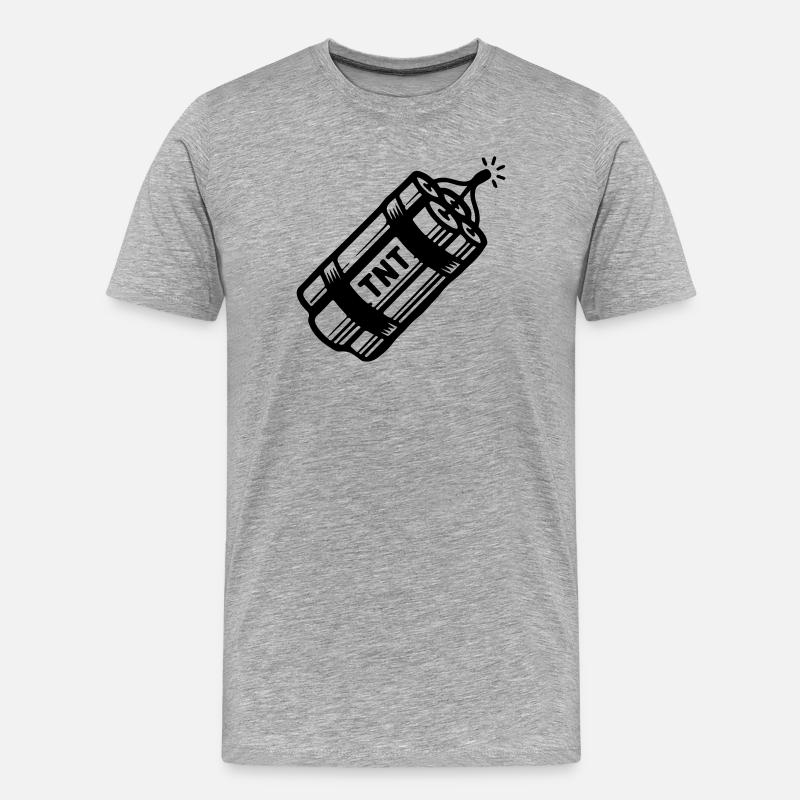 Dynamite Tnt - Men's Premium Organic T-Shirt - heather grey