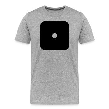Says - Men's Premium Organic T-Shirt - heather grey - Front - Damien (186cm)