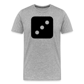 Says - Men's Premium Organic T-Shirt - heather grey - Front - Damien (186cm)