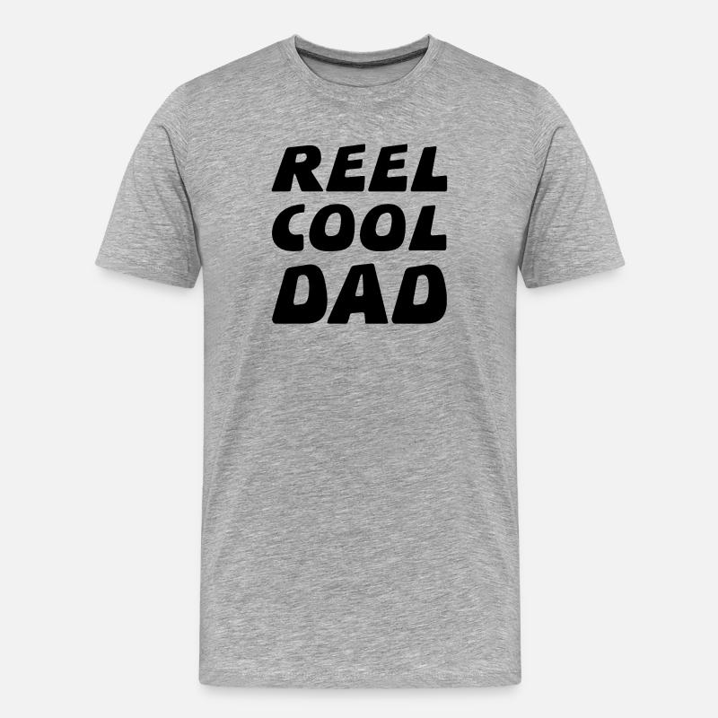 Vater - Männer Premium Bio T-Shirt - Grau meliert