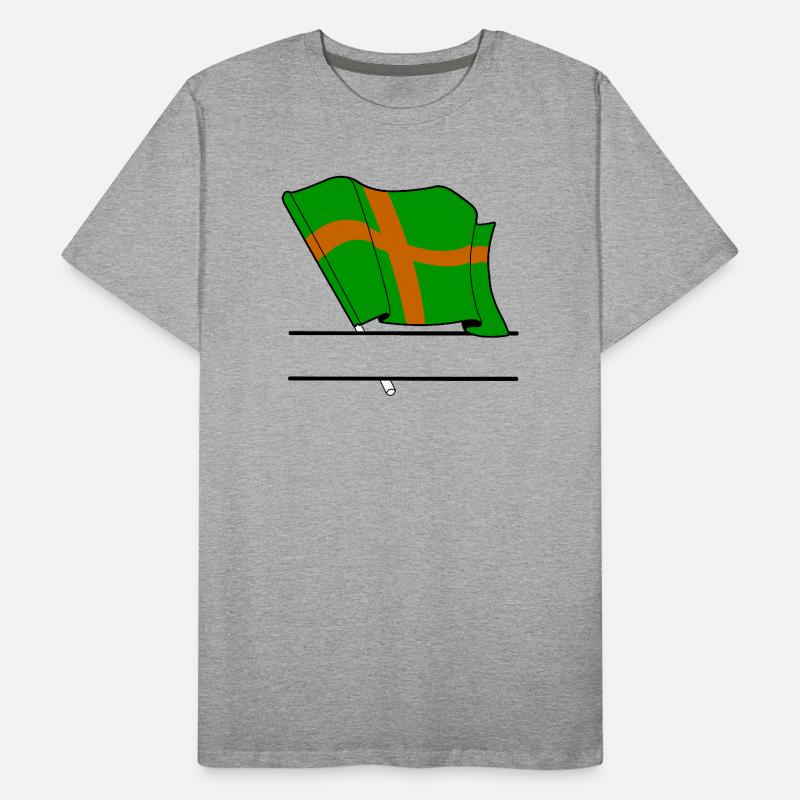 Coutume du drapeau de marche de Nimègue T-shirt bio Premium Homme