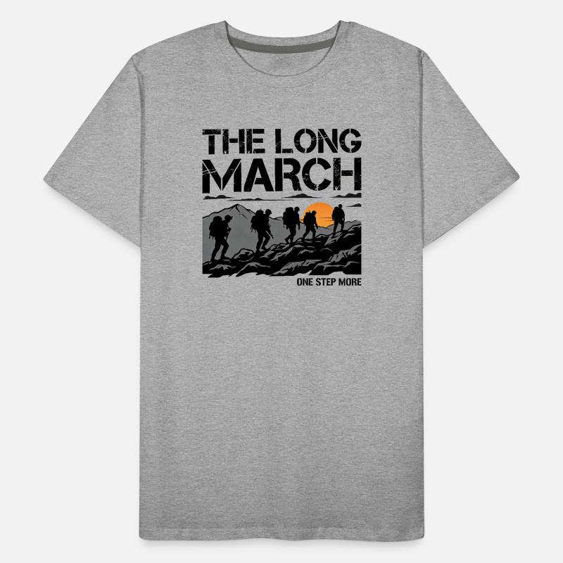 Le trek d’alpinisme de la Longue Marche T-shirt bio Premium Homme