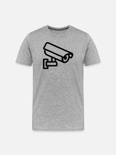 Camera - Men's Premium Organic T-Shirt - heather grey