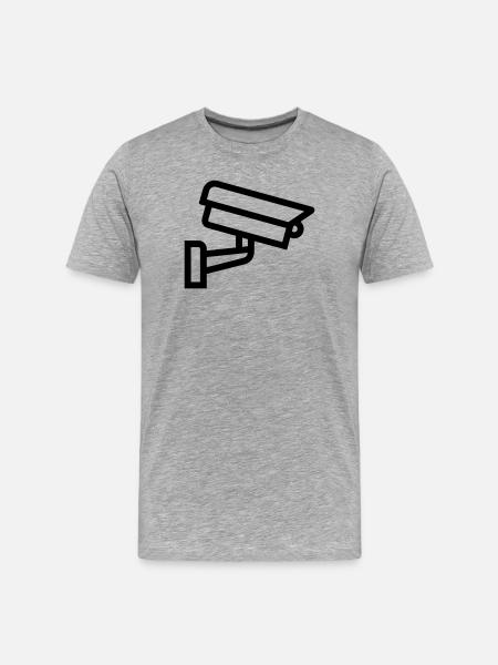 caméra - T-shirt bio Premium Homme - gris chiné