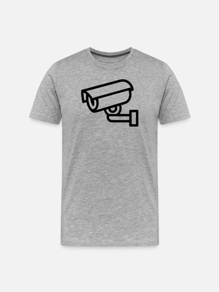 caméra - T-shirt bio Premium Homme - gris chiné