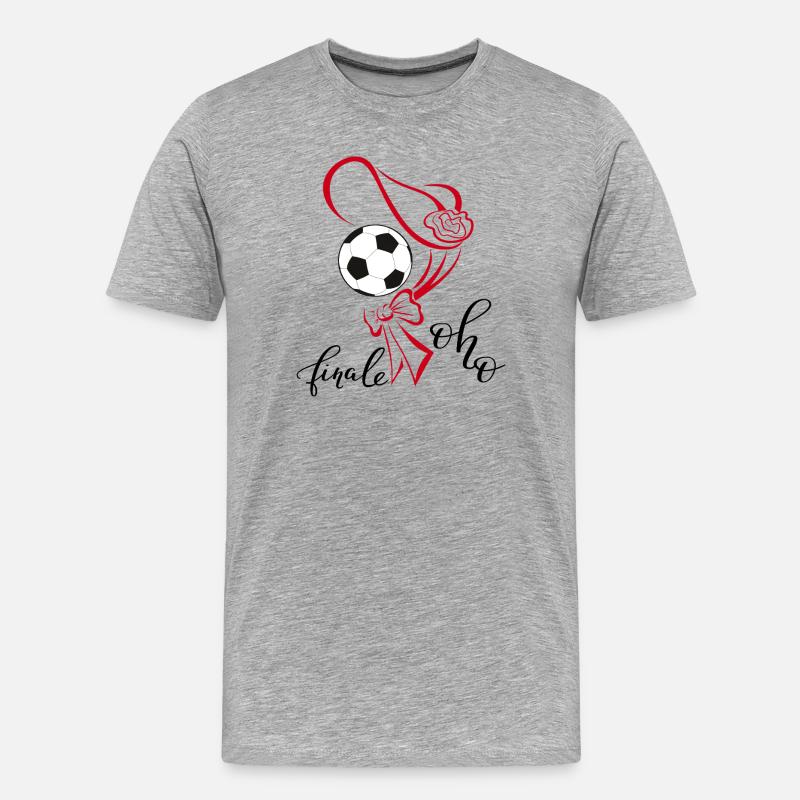 Finale Oho - Männer Premium Bio T-Shirt - Grau meliert