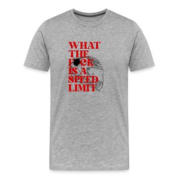 Car - Men's Premium Organic T-Shirt - heather grey - Front - Damien (186cm)