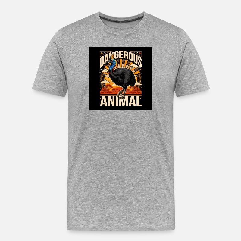 Extremely perilous  - Männer Premium Bio T-Shirt - Grau meliert