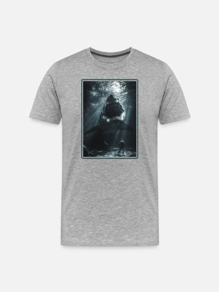 Megalodons Megalodon - Men's Premium Organic T-Shirt - heather grey