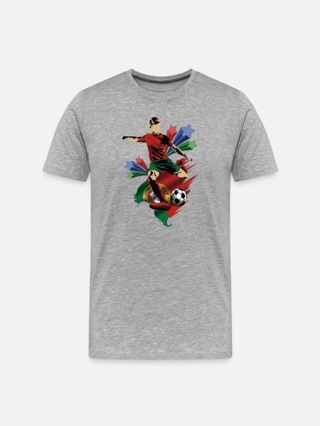 Portugal - Portugal - Flags - Men's Premium Organic T-Shirt - heather grey